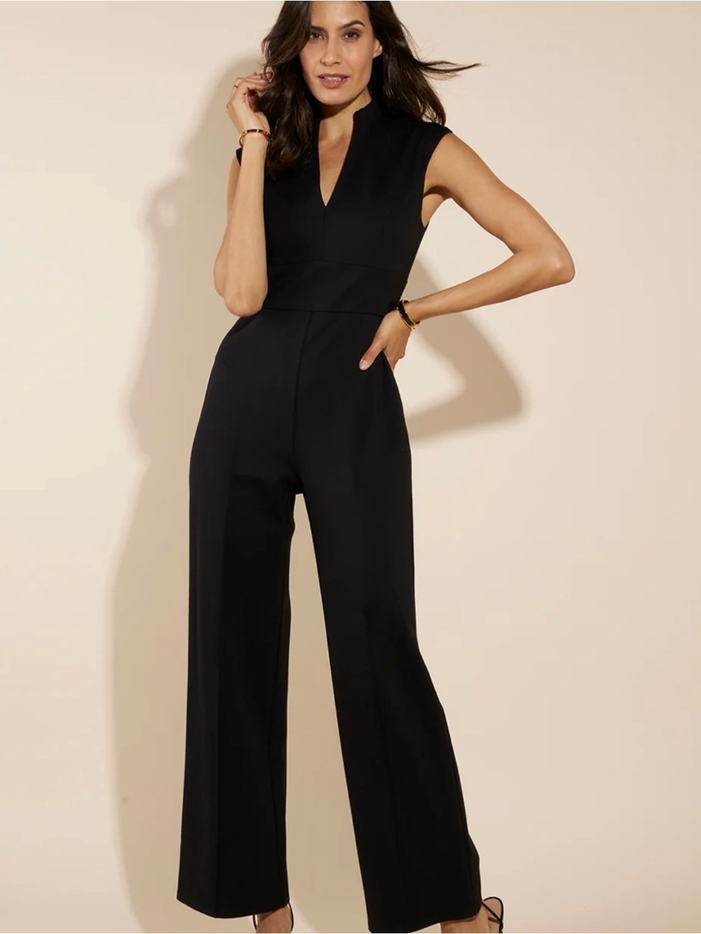 Jude Connally Black Sleeveless Kendall Jumpsuit